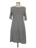 Alya Stripes Gray Casual Dress Size M - photo 2