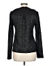 St. John Metallic Black Long Sleeve Top Size L - photo 2
