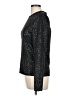 St. John Metallic Black Long Sleeve Top Size L - photo 5