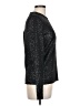 St. John Metallic Black Long Sleeve Top Size L - photo 4
