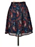 Assorted Brands Paisley Blue Casual Skirt Size S - photo 1