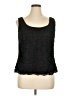 Sandra Darren 100% Polyester Black Sleeveless Blouse Size 1X - photo 1
