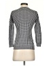 Banana Republic 100% Cotton Houndstooth Silver Pullover Sweater Size XS - photo 2
