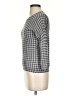 Banana Republic 100% Cotton Houndstooth Silver Pullover Sweater Size XS - photo 5