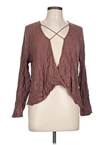 Silence and Noise Long Sleeve Blouse (view 1)