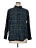 Gap 100% Cotton Plaid Green Long Sleeve Button-Down Shirt Size XL - photo 1