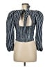 Gianni Bini Black Blue 3/4 Sleeve Blouse Size M (estimated) - photo 2