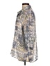 BonWorth 100% Polyester Metallic Silver 3/4 Sleeve Blouse Size L (petite) - photo 5