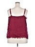 Mi ami 100% Polyester Burgundy Sleeveless Blouse Size 2X - photo 2