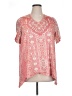 Catherines Pink Short Sleeve Blouse Size 0X (14-16W) - photo 1