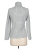 Lands' End Houndstooth Silver Long Sleeve Blouse Size 10 - 12 - photo 2