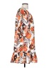uncle frank 100% Polyester Print Orange Casual Dress Size XS - photo 4