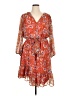 Sam Edelman 100% Polyester Paisley Orange Casual Dress Size 1X - photo 1