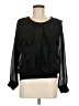 Assorted Brands 100% Polyester Black Long Sleeve Blouse Size M - photo 1