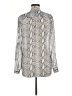 Kut from the Kloth 100% Polyester Silver Long Sleeve Blouse Size M - photo 2