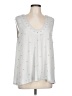 Vocal Silver Sleeveless Blouse Size L - photo 1