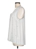 Vocal Silver Sleeveless Blouse Size L - photo 5