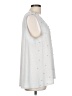 Vocal Silver Sleeveless Blouse Size L - photo 4
