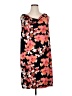 Dana Buchman Floral Black Casual Dress Size 0X - photo 1