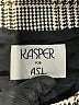 Kasper A.S.L. Houndstooth Plaid Gray Blazer Size 6 - photo 6