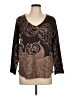 Nally & Millie Paisley Brown Pullover Sweater Size L - photo 1