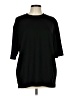 Shein 100% Polyester Black 3/4 Sleeve Top Size L - photo 1