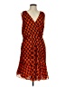 Unbranded Print Orange Cocktail Dress Size M (estimated) - photo 1