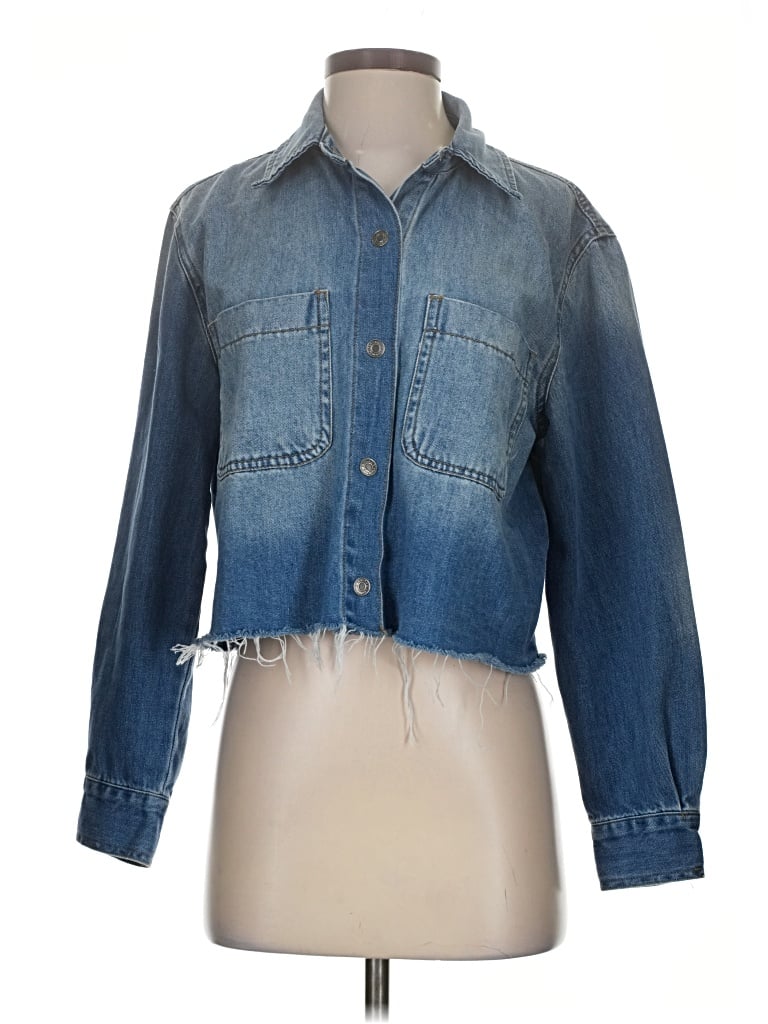 Pre-owned For The Republic Denim Jacket In Blue
