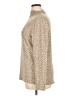 BeachLunchLounge Animal Print Tan Turtleneck Sweater Size XL - photo 5