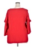 JunaRose 100% Viscose Red 3/4 Sleeve Top Size 20 - photo 2