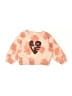 Crewcuts 100% Cotton Hearts Orange Sweatshirt Size 2 - 3 - photo 1