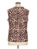 Anne Klein Animal Print Orange Sleeveless Blouse Size XL - photo 2