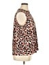 Anne Klein Animal Print Orange Sleeveless Blouse Size XL - photo 4