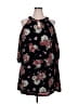 Lily Star Floral Black Casual Dress Size 2X - photo 1