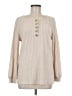DB Moon Solid Ivory Long Sleeve Top Size M - photo 1
