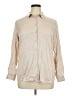 Uniqlo 100% Rayon Polka Dots Tan Long Sleeve Blouse Size XL - photo 1