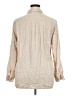 Uniqlo 100% Rayon Polka Dots Tan Long Sleeve Blouse Size XL - photo 2