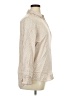 Uniqlo 100% Rayon Polka Dots Tan Long Sleeve Blouse Size XL - photo 4