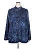 Onque Casuals Print Blue Jacket Size 2X - photo 1