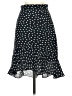 H&M 100% Polyester Polka Dots Black Casual Skirt Size 2 - photo 1