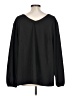 Unbranded 100% Polyester Black Long Sleeve Blouse Size L (estimated) - photo 2
