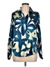 Assorted Brands 100% Polyester Print Blue Long Sleeve Blouse Size L - photo 1