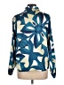 Assorted Brands 100% Polyester Print Blue Long Sleeve Blouse Size L - photo 2
