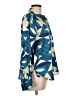 Assorted Brands 100% Polyester Print Blue Long Sleeve Blouse Size L - photo 4