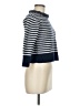J.Crew Stripes Blue Turtleneck Sweater Size M - photo 4