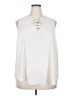 Torrid 100% Polyester Ivory Sleeveless Blouse Size Med Plus (00) - photo 1