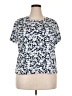 wonderly Floral Blue Short Sleeve T-Shirt Size XXL - photo 1