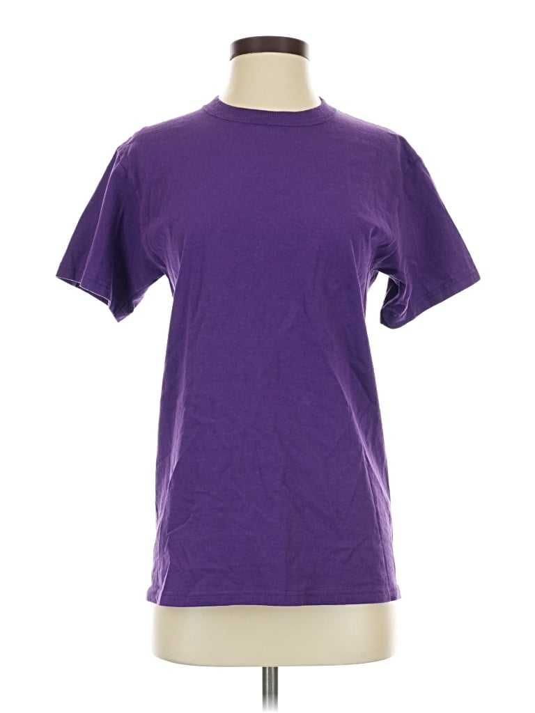 Pre-owned Soffe Short Sleeve T-shirt In Purple