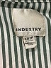Industry 100% Rayon Stripes Silver Short Sleeve Blouse Size XS - photo 7