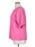 Unbranded 100% Polyester Pink Short Sleeve Blouse Size XL - photo 5